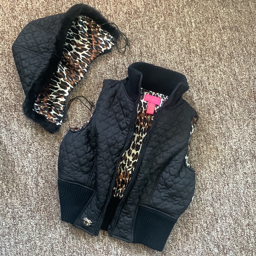 Betsey Johnson Hooded Vest